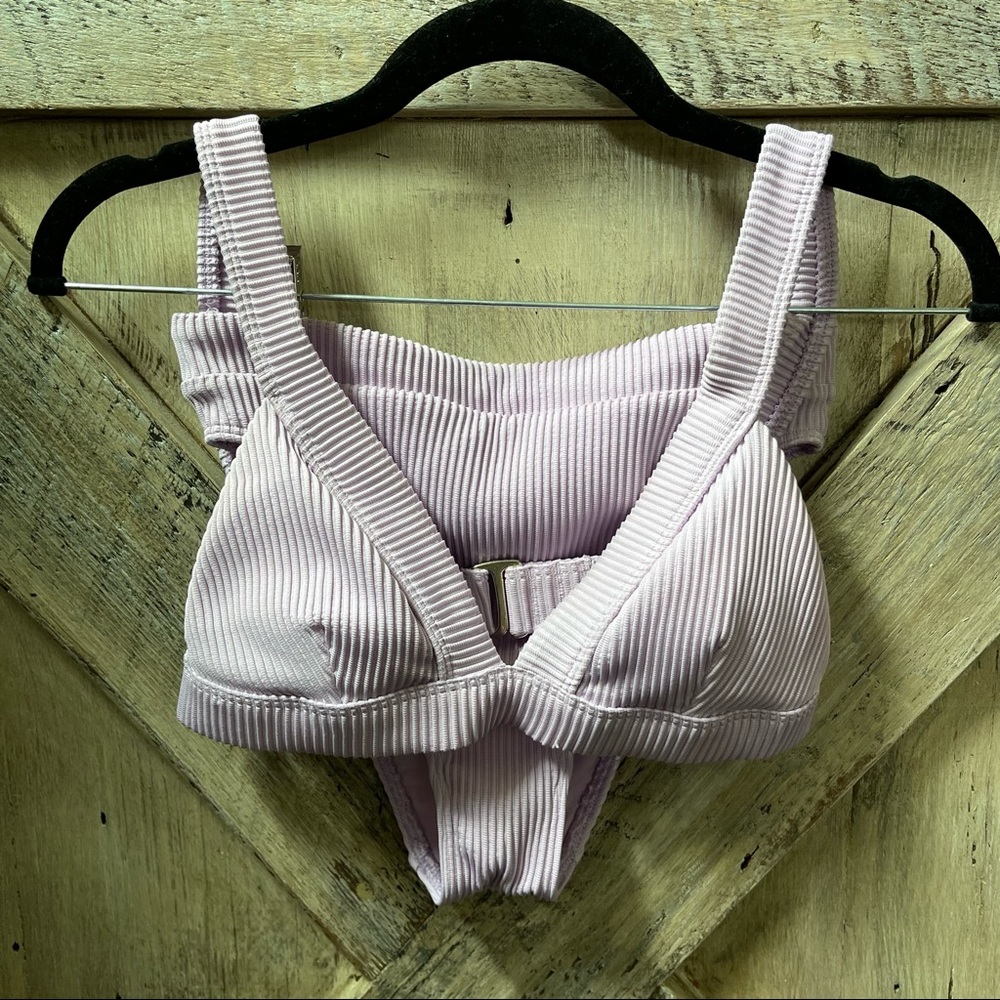 Hollister lilac triangle bikini set